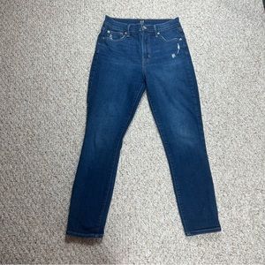 Gap 1969 Jeans Womens Size 4/27 True Skinny Slim Fit High Rise Comfort Denim